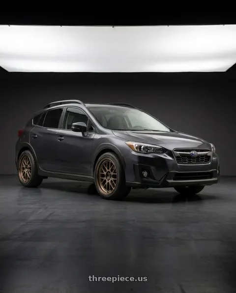 2020 Subaru Crosstrek with Volk Racing 21A 5x100 18X11-10  Bronze wheels
