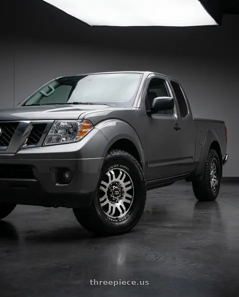 2021 Nissan Frontier SV with Vision Off-Road 409 Inferno 6x114.3 17x8.5+0 Gloss Black Machined Face wheels