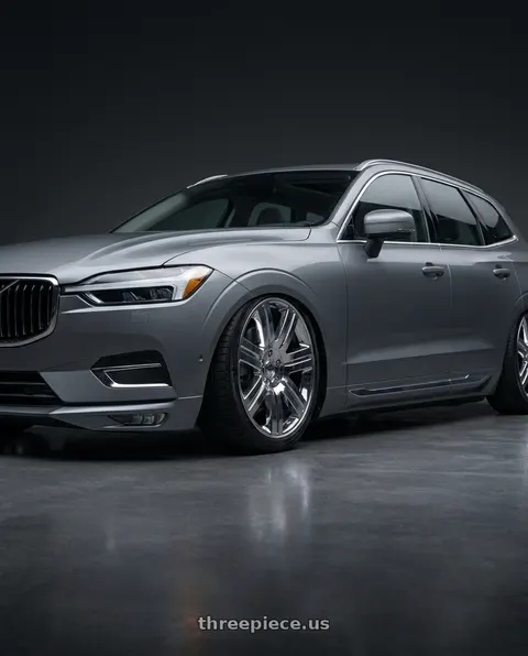 2019 Volvo XC60 with OEP 147C 6x139.7 20x8.5 +30 Chrome wheels