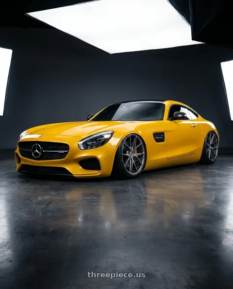 2019 Mercedes-Benz AMG GT with Niche 1PC M116 MISANO 5X112 20X10 +40 MATTE GUN METAL wheels
