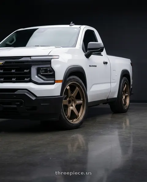 2026 Chevrolet Silverado 1500 with Volk Racing TE37 ULTRA 5x114.3 19x9.5 +22 BRONZE wheels