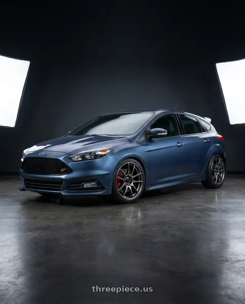 2018 Ford Focus ST with Vors TR4 5x108 18x8.5  +35 Hyper Black wheels