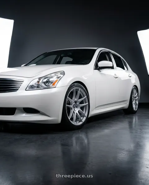 2007 INFINITI G35 with ESR Wheels CS SERIES CS8 5x114.3 19x9.5 +35 Hyper Silver wheels