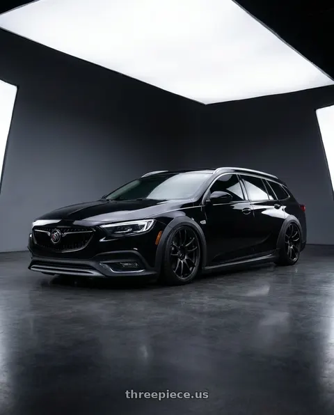 2019 Buick Regal TourX with Work Emotion Cr Kiwami 5x115 18x8.5 +38 Matte Black wheels