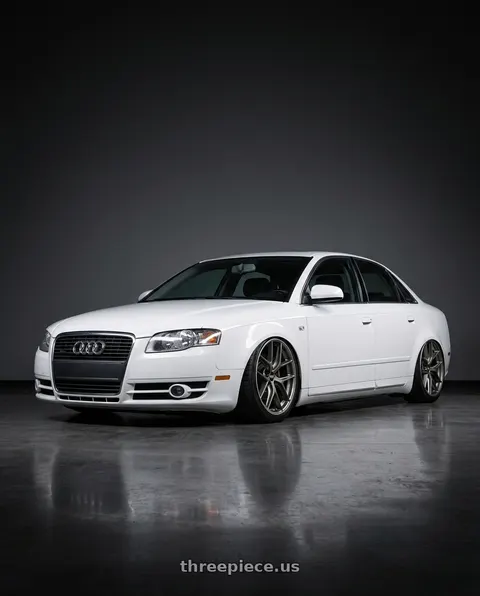 2010 Audi A4 with BBS CC-R 5x112 19x8.0+27 Satin Platinum wheels