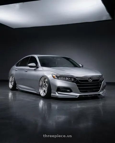 2020 Honda Accord with Work Meister S1 3P 5x114.3 19x8.5+45 L Disk Bright Buff Finish wheels