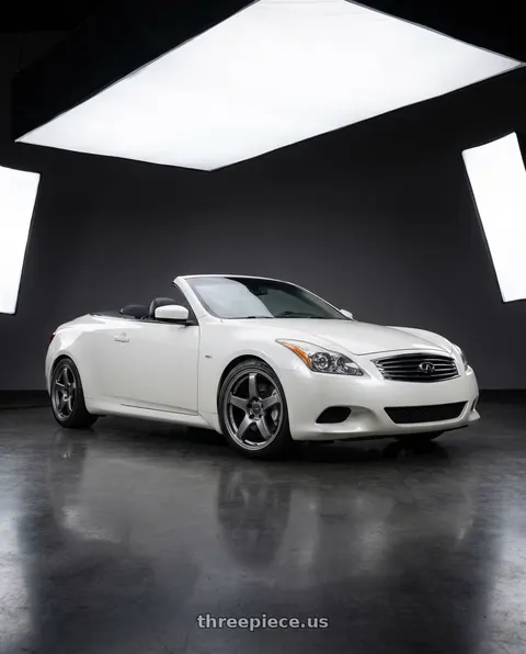 2009 INFINITI G37 with Enkei PF05 5x114.3 19x9+25 Dark Silver wheels