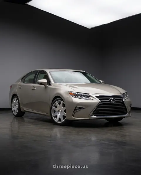 2016 Lexus ES350 with MRR HR3 5x112 20x8.5  +35 Silver Machine Face wheels
