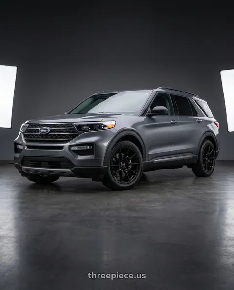 2026 Ford Explorer Active 100A with Enkei TS10 5x114.3 18x8.5+35 Black wheels