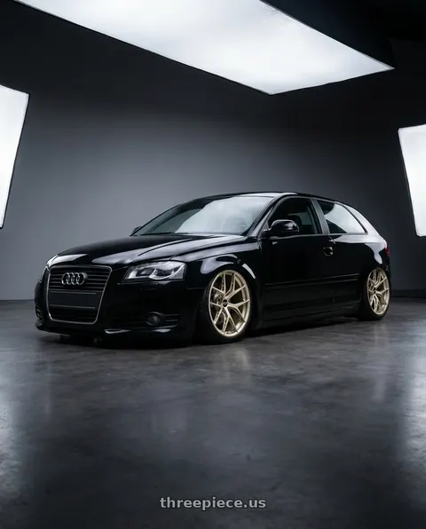 2012 Audi A3 with BBS FI-R Evo 5x112 19x9.5+15 White Gold wheels