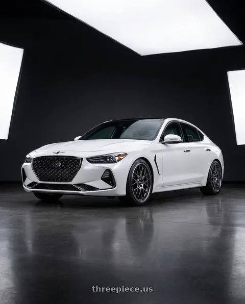 2019 Genesis G70 with BBS RG-R 5x114.3 19x9 +38 Diamond Black / Diamond Cut wheels