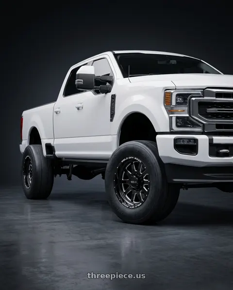 2024 Ford F-250 Super Duty with WELD Off-Road Stealth 8x170 20x9 0 Gloss Black/Milled wheels