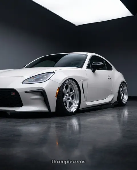 2025 Toyota GR86 Premium with Work Meister L1 3P 5x100 19x8+38 O Disk Matte Silver wheels