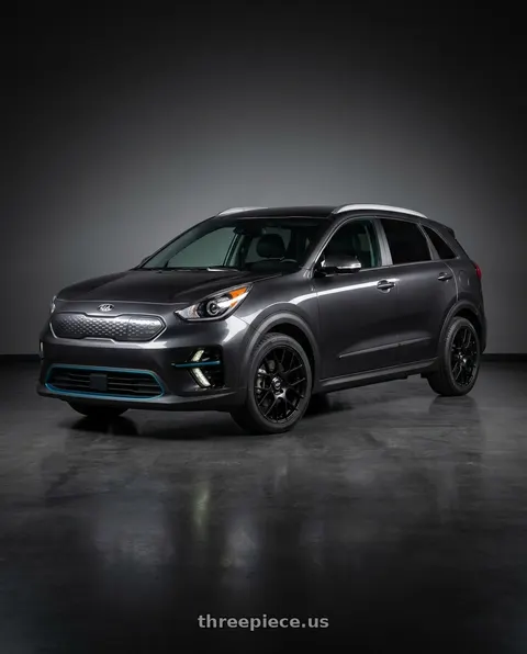 2019 Kia Niro EV with Enkei Raijin 5x114.3 19x8.5+50 Black wheels