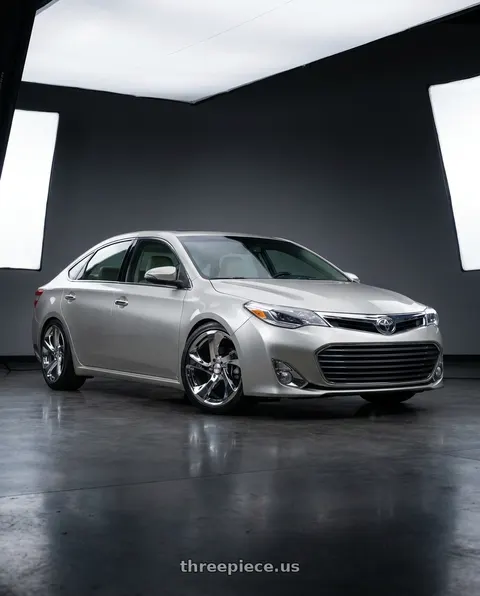 2013 Toyota Avalon with Shift Strut 5x120 18x8.5 +35 Chrome wheels