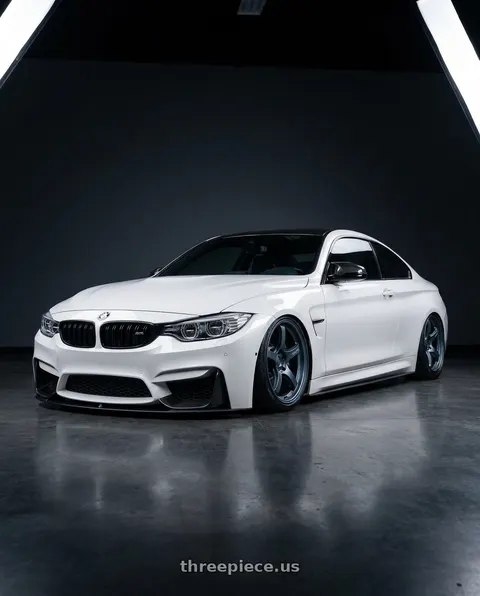2018 BMW M4 with Gram Lights 57CR 5x120 19x9.5+35 Gunblue II wheels