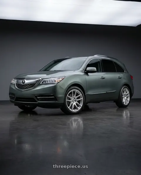 2014 Acura MDX with ESR Wheels CS8 5x114.3 19x8.5 +35 Hyper Silver wheels
