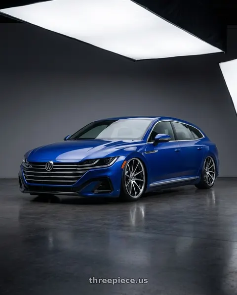 2023 Volkswagen Arteon with Rohana RFC10 5x112 20x9+35 Machine Black/Chrome Lip wheels
