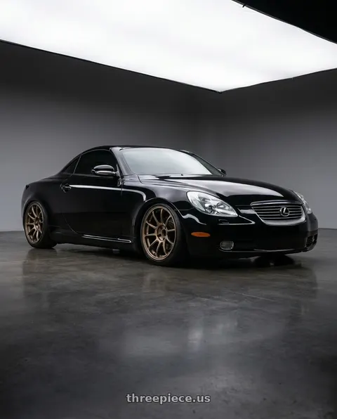 2005 Lexus SC430 with Volk Racing ZE40 5x114.3 18x10.0+35 Bronze Almite wheels