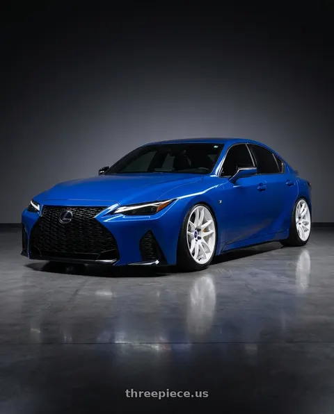 2021 Lexus IS350 F Sport with Work Emotion Cr Kiwami 5x114.3 19x9.5 +38 White wheels