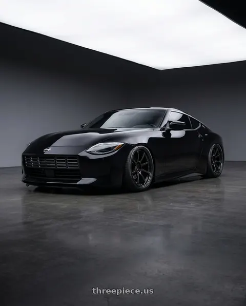 2025 Nissan Z with Gram Lights 57NR 5x114.3 19x10.5+12 Glass Black wheels