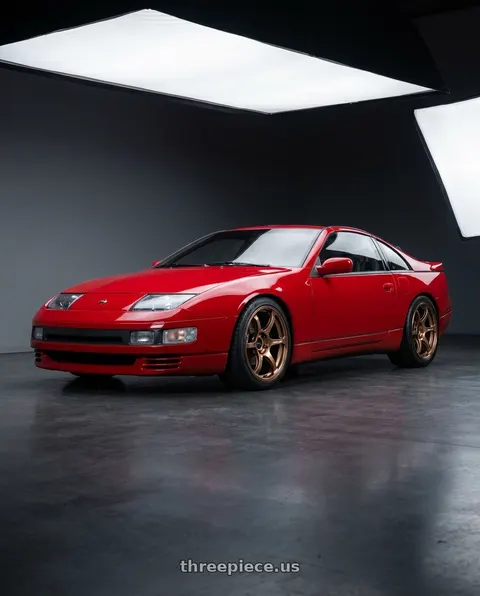 1990 Nissan 300ZX with Advan Racing RG-4 5x114.3 18x8.5 +37 RACING COPPER BRONZE wheels