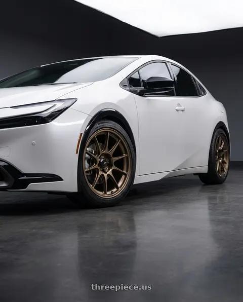 2024 Toyota Prius with Konig Dekagram 5x114.3 17x8+40 Gloss Bronze wheels