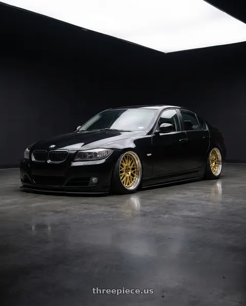 2010 BMW 335d with Work Vs-Xx 5x120 18x9.5+45 A Disk Gold wheels