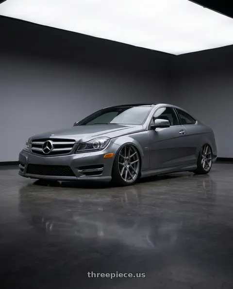 2012 Mercedes-Benz C250 with Avant Garde Wheels M510 5X130 19x11 +52 Dolphin Grey wheels