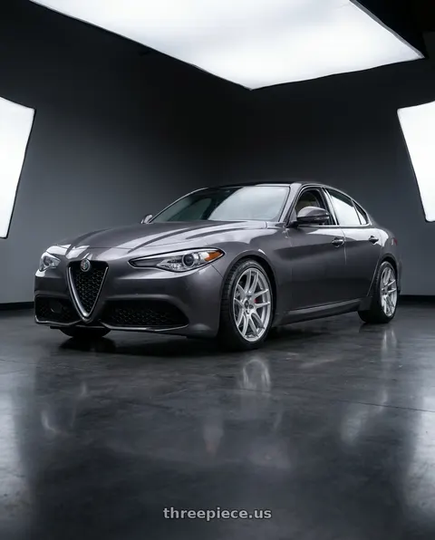2019 Alfa Romeo Giulia TI with ESR Wheels CS SERIES CS8 5x110 19x8.5 +30 Hyper Silver wheels