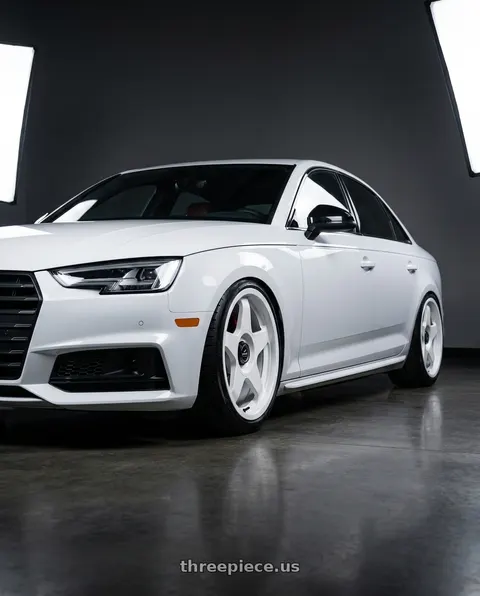 2019 Audi S4 with fifteen52 CHICANE 4x100 / 4x108 17x7.5 +42 RALLY WHITE (GLOSS WHITE) wheels