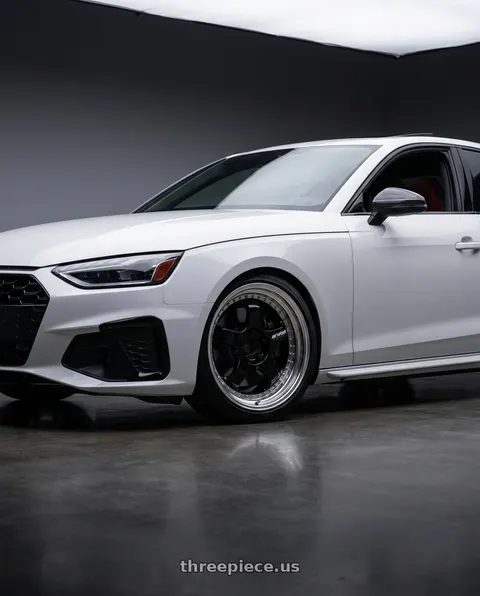 2020 Audi S4 with Work Meister S1 3P 5x100 18x9.5-9 A Disk Black wheels