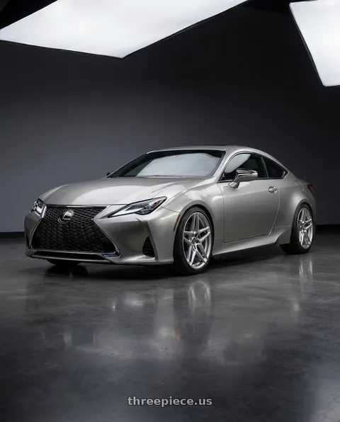 2020 Lexus RC300 with HERITAGE WHEEL EBISU MONOC 5x114.3 19x8.5 +35 SILVER wheels