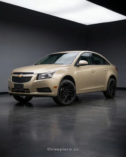 2014 Chevrolet Cruze LT with KATANA RACING KR09 5x105/5x114.3 18x8 +40 Glossy Black wheels