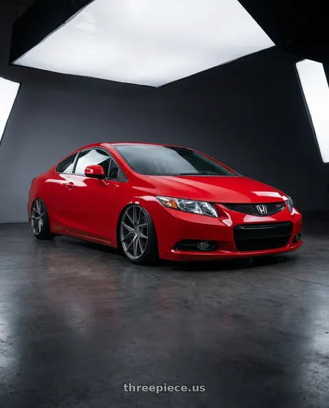 2011 Honda Civic Si with Niche 1PC M116 MISANO 5X114.3 18X8 +40 MATTE GUN METAL wheels