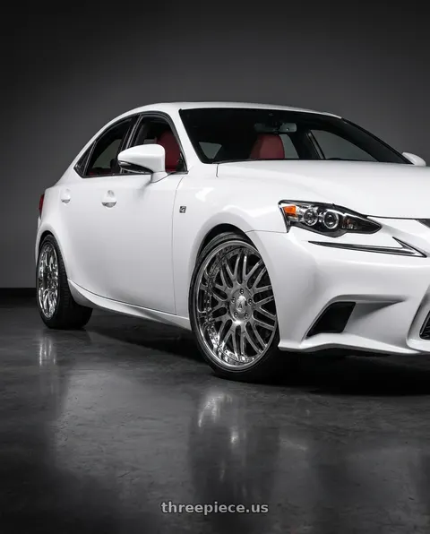 2016 lexus is with Asanti Forged AF120 5x114.3 22x8.5 +10 Chrome wheels