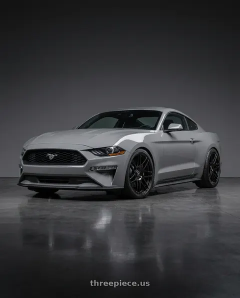 2021 Ford Mustang GT with Forgestar F14 5x114.3 20x9.5 +29 Gloss Black wheels