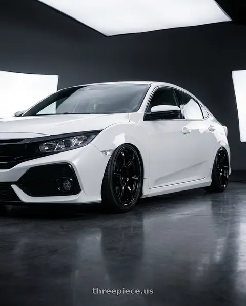 2024 Honda Civic with Advan RGIII 5x114.3 18x9.0+35 Gloss Black wheels