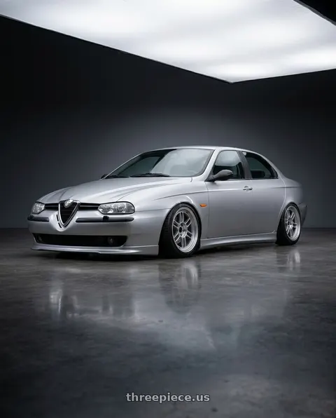 1998 Alfa romeo 156 with Enkei RPF1 4x100 17x7+43 Silver wheels