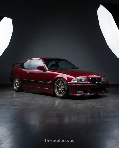 1996 BMW 328is with fifteen52 HOLESHOT 5x108 19x9 +45 MAGNESIUM GREY (SATIN BRONZE) wheels