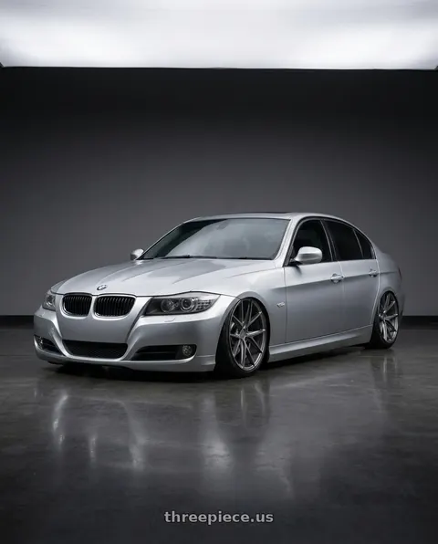 2012 BMW 3 Series E92 with Niche 1PC M116 MISANO 5X120 18X8 +40 MATTE GUN METAL wheels