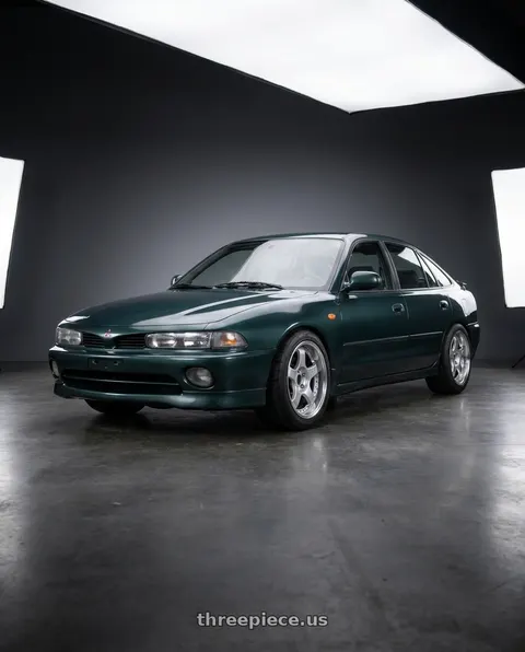 1994 Mitsubishi Galant with SSR Professor SP1R 4x114.3 16X6.5 45 SL Disk Silver wheels