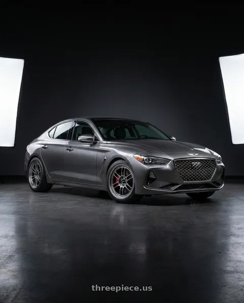 2019 Genesis G70 with Enkei RPF1 5x114.3 18x10.5+15 SBC wheels