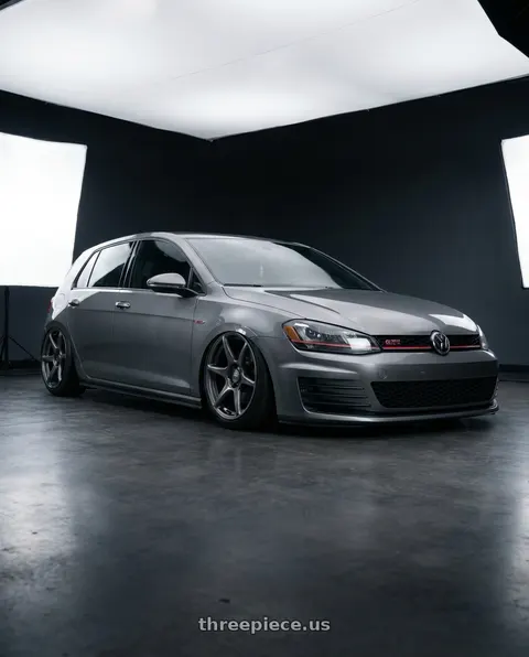 2019 Volkswagen GTI with Kansei K11G Tandem 5X112 18x8.5 35 Gunmetal wheels