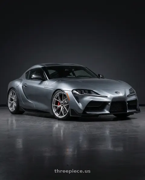 2021 Toyota GR Supra with BBS FI-R 5x112 19x9.5 +15 Diamond Silver wheels