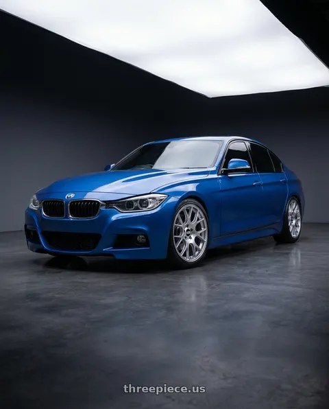 2016 BMW 330i with BBS CH-R 5x120 18x8 +40 Brilliant Silver Polished Rim Protector wheels