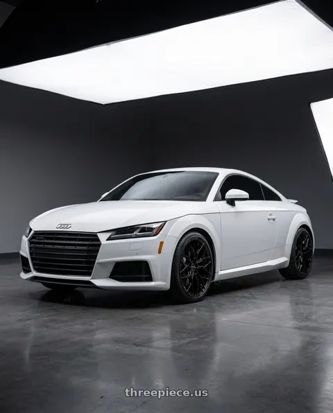 2016 Audi TT Quattro with F1R FS3 5x112 18x8.5 +42 Gloss Black wheels