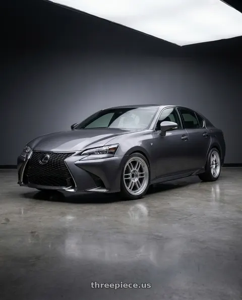 2016 Lexus GS350 with Enkei RPF1 5x114.3 18x9.5+45 Silver wheels