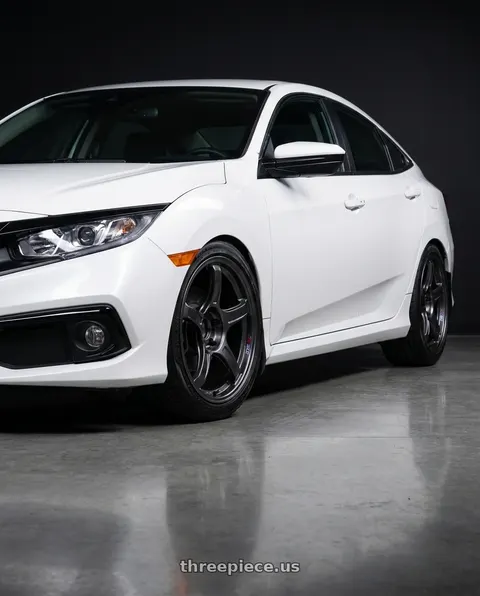 2019 Honda Civic with Ssr Gtx03 5x114.3 18x8.5+38  BLACK GRAPHITE wheels