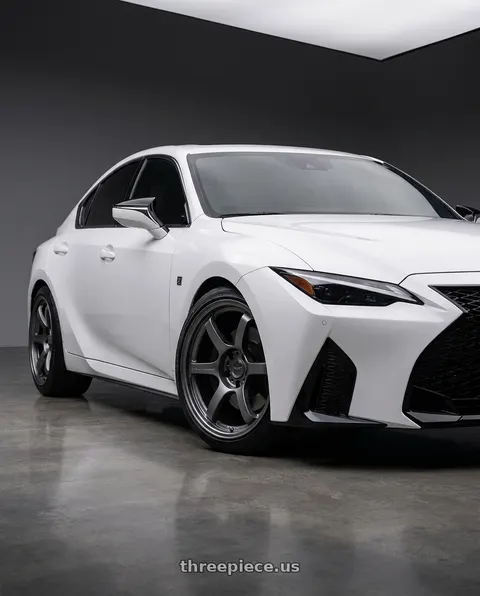 2024 Lexus IS350 F Sport with Gram Lights 57DR 5x114.3 19x9.5+35 Gunblue II wheels